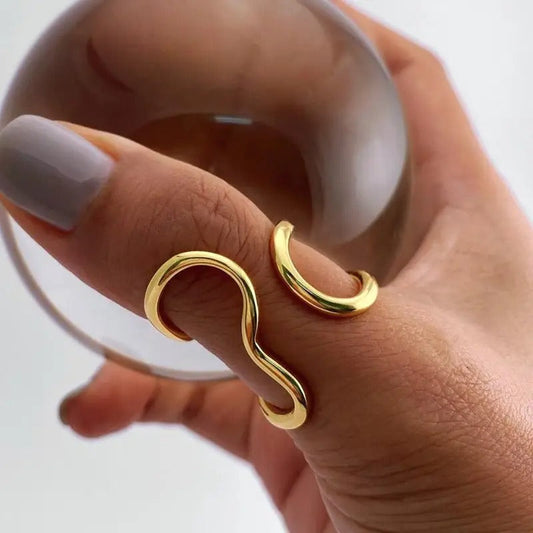 Eleganter Vintage-Ring mit einzigartigem 18K Goldüberzug