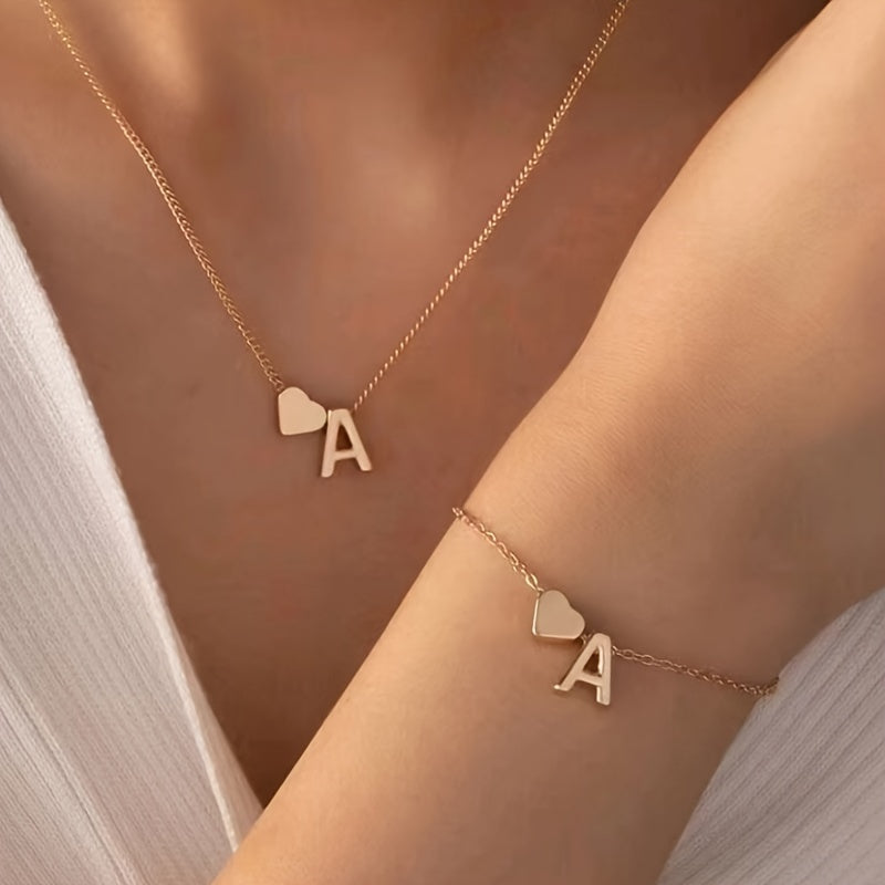 Liebes Halskette- und Armband-Set