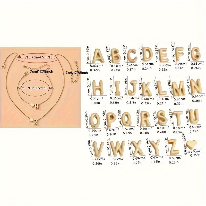 Liebes Halskette- und Armband-Set