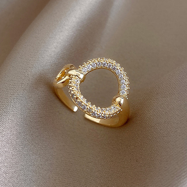 Exquisiter Gold Brillantring