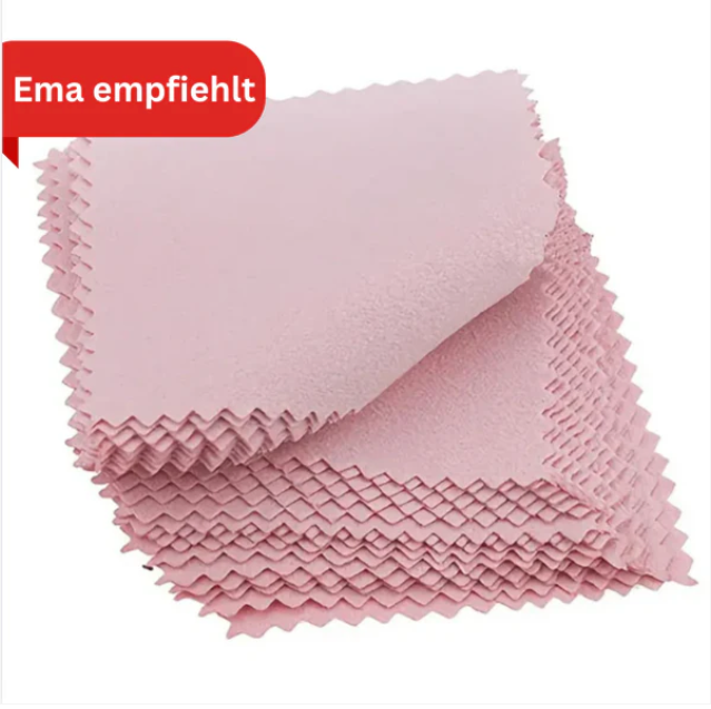 Ema's Premium Schmuckreinigungstücher – 50 Stück für strahlenden Glanz