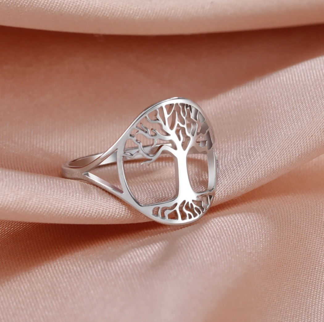 Eleganter Ring aus 925er Sterlingsilber mit zeitlosem Lebensbaum – das perfekte Geschenk für die Mutter
