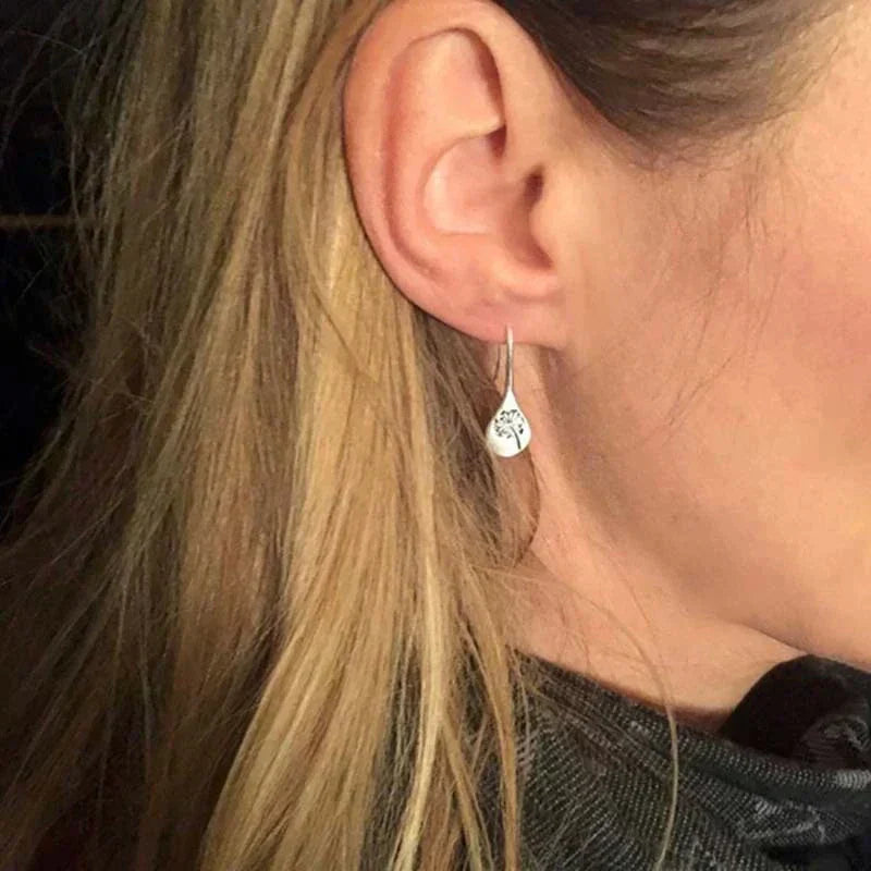Elegante Löwenzahn-Ohrringe aus 925 Sterling Silber