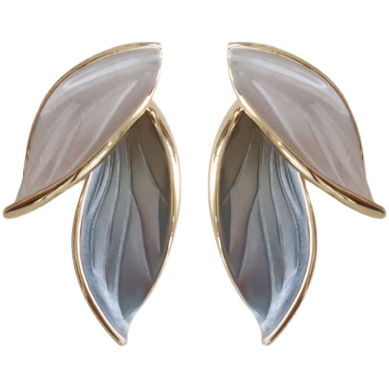 Elegante handgefertigte Emaille-Ohrringe „Glückliche Flügel“