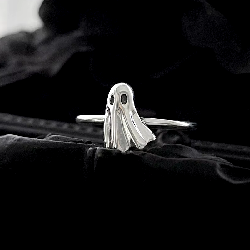 Eleganter hypoallergener Geisterring aus 925 Sterling Silber überzogenem Stahl