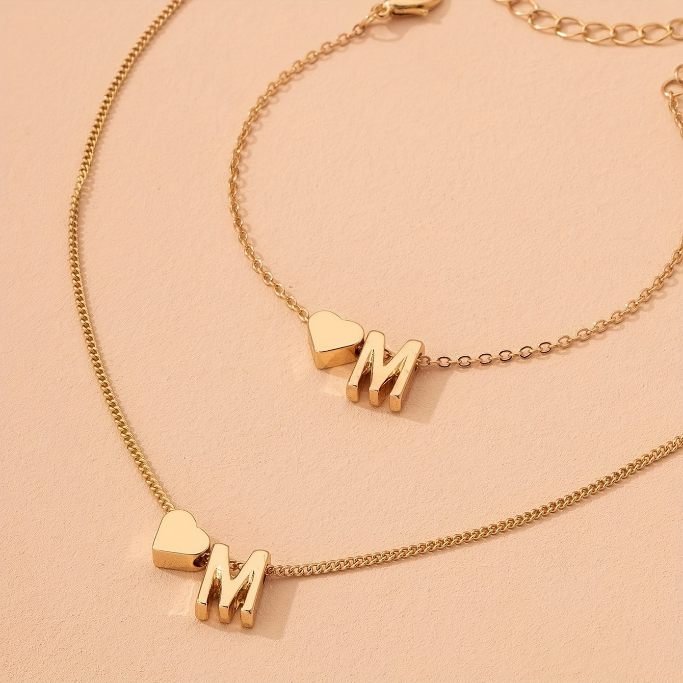 Liebes Halskette- und Armband-Set