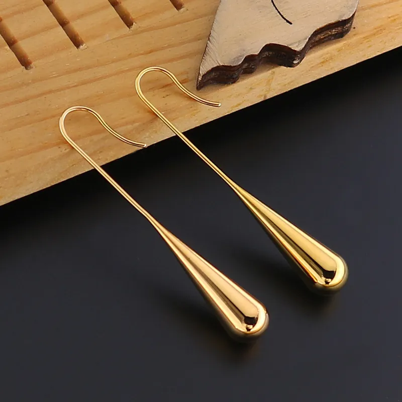 Elegante Vintage-Goldtropfen-Ohrringe