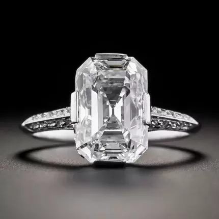 Eleganter Vintage Silberring mit Weißglas - Ein zeitloses Schmuckstück