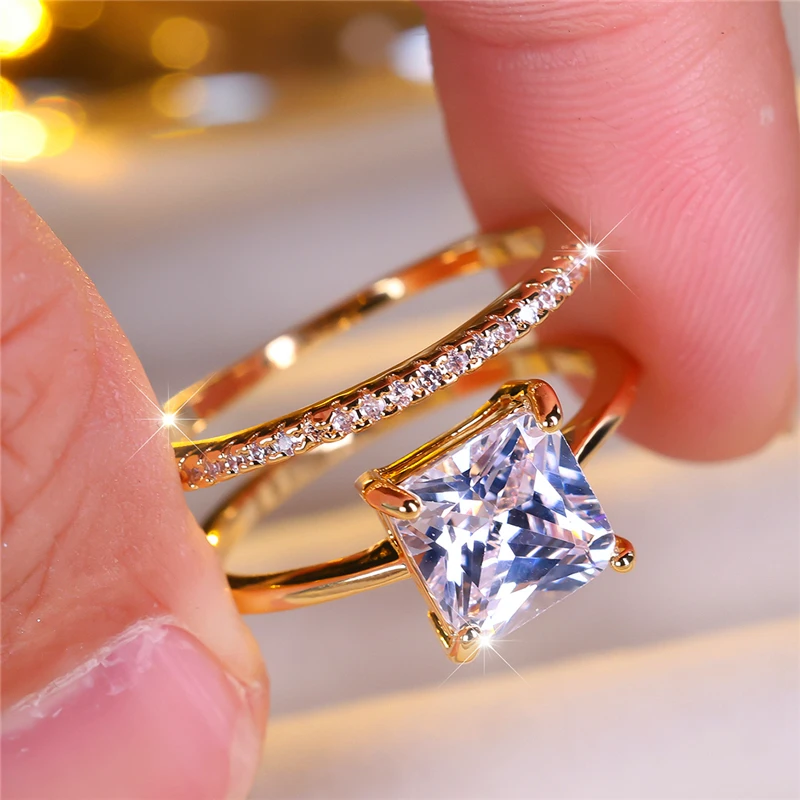 Charmantes Vintage Braut-Ring-Set