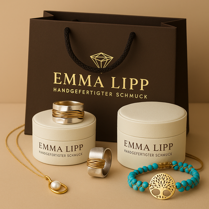 Eleganter Vintage Gold Linie Zirkonia Silberring