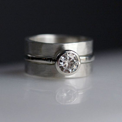 Vintage-Zirkonia Silberring - Zeitlos eleganter Schmuck