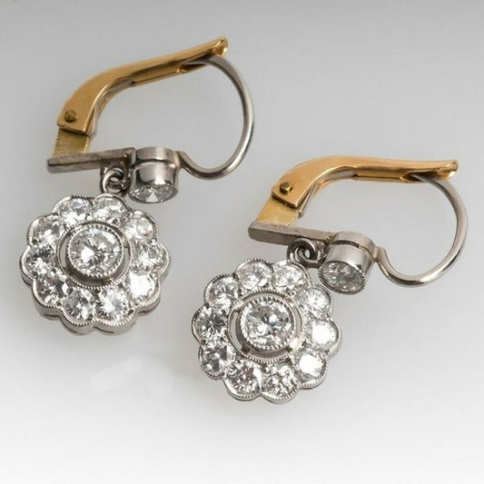 Elegante Vintage-Kristallohrringe