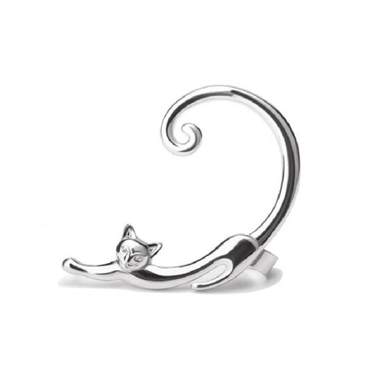 Elegante Silberohrstecker für Katzen – Der perfekte Luxus für Ihr Haustier