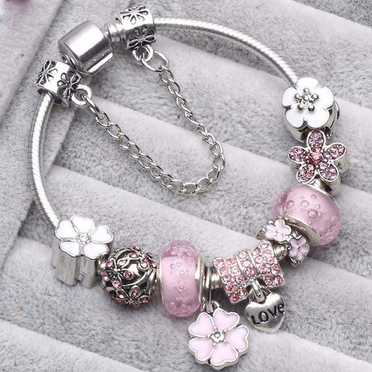 Vintage Rosa Silberarmbänder - Eleganz für Ihr Handgelenk