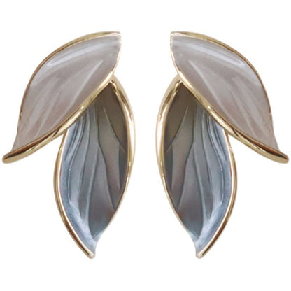 Elegante handgefertigte Emaille-Ohrringe „Glückliche Flügel“