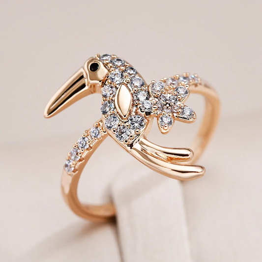 Funkelnde Eleganz: Der exquisite Vogelring