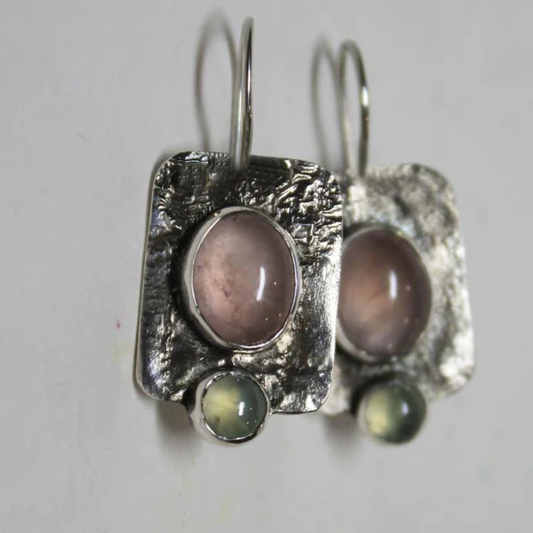 Elegante Vintage Kristall-Ohrringe aus hochwertigem Sterlingsilber