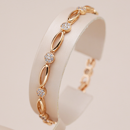 Stylisches vergoldetes Zirkonia-Armband in eleganter Ausführung