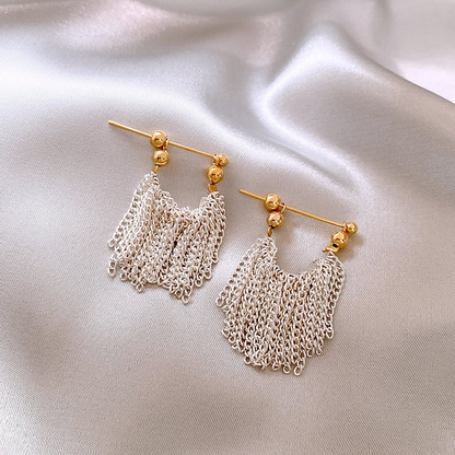 Chic Glasvorhang-Ohrringe für einen eleganten Look