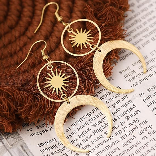 Elegante Vintage Goldmond Ohrringe