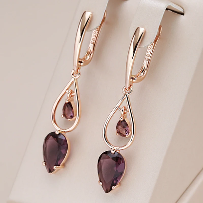 Fascinating Garnet Earrings in Elegant Design