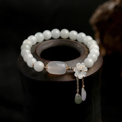Elegantes Achat-Armband mit zauberhaften Perlen