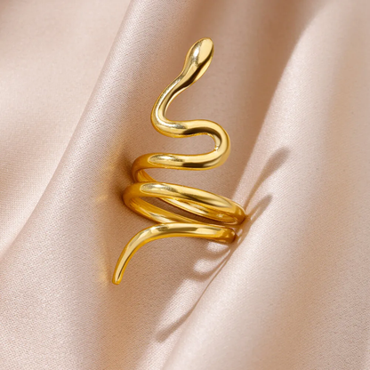 Eleganter Goldschlangenring
