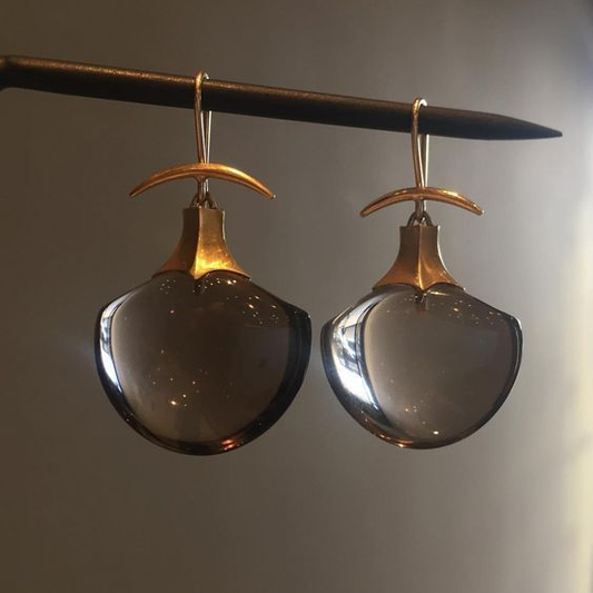 Exquisite Vintage Kosmische Kristall-Ohrringe für zeitlose Eleganz