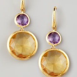 Schicke Vintage Orange Kristallglas-Ohrringe für einen besonderen Look