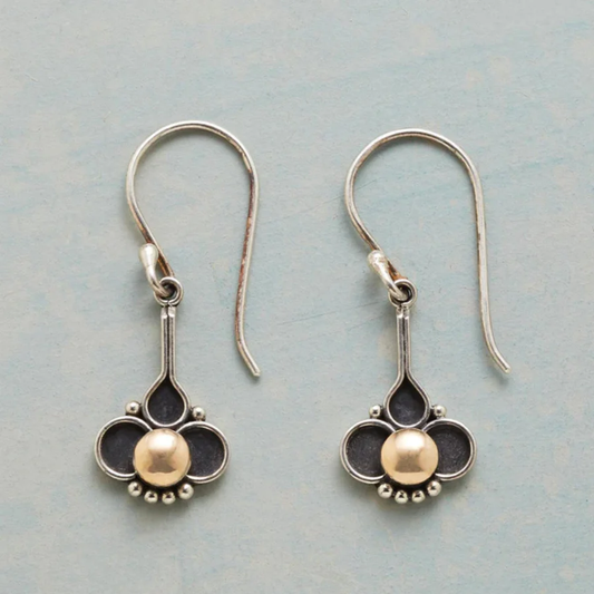 Elegante Vintage Perlenklee Ohrringe
