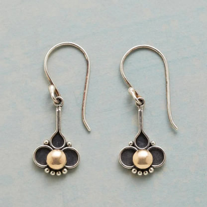 Elegante Vintage Perlenklee Ohrringe