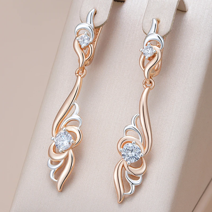 Elegante hängende Ohrringe im Prifddinas-Stil