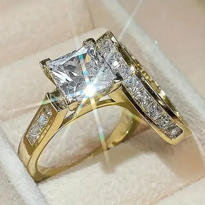 Faszinierendes Vintage-Ring-Set mit glänzendem Finish