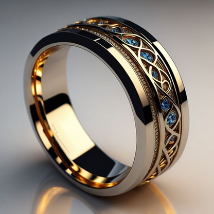 Klassischer Vintage-Unendlichkeit-Ring aus Gold