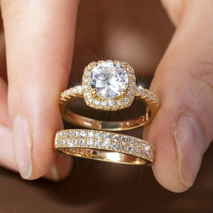 Elegante Vintage-Ringe im goldenen Glanz