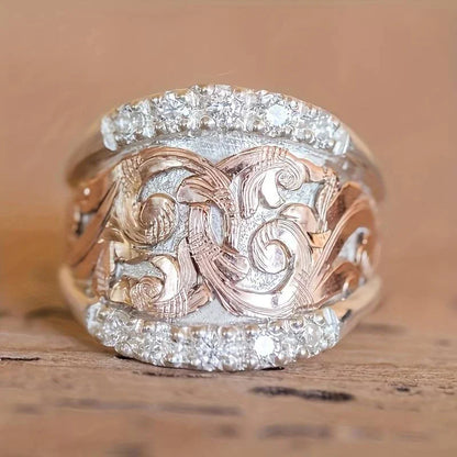 Wundervoller Vintage Silber- und Roségoldring