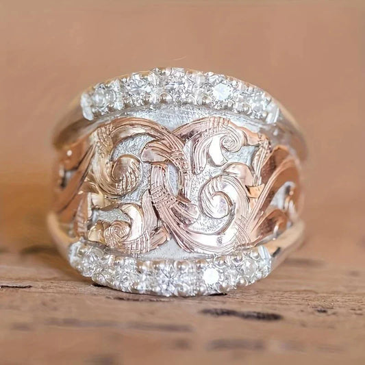 Wundervoller Vintage Silber- und Roségoldring
